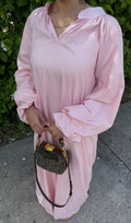 Robe Popeline - nuage rose